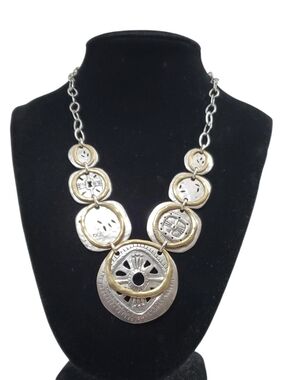 Vtg. Retired Silpada Boho Bib Necklace